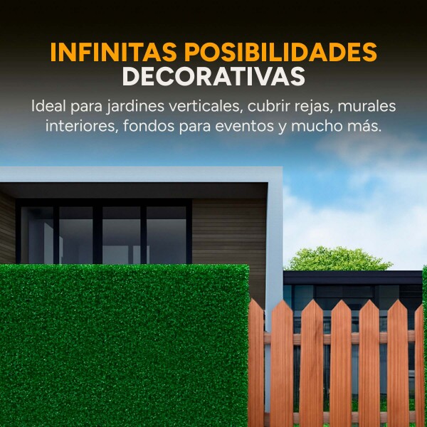 Pasto Cesped Panel X3 Artificial Jardin Exterior Enredadera Pasto Cesped Panel X3 Artificial Jardin Exterior Enredadera