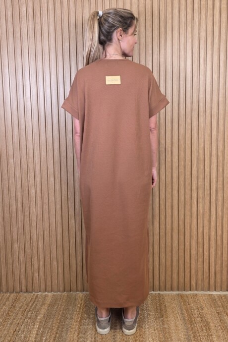 Vestido Agapanto Marrón