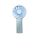Ventilador mini con soporte celeste