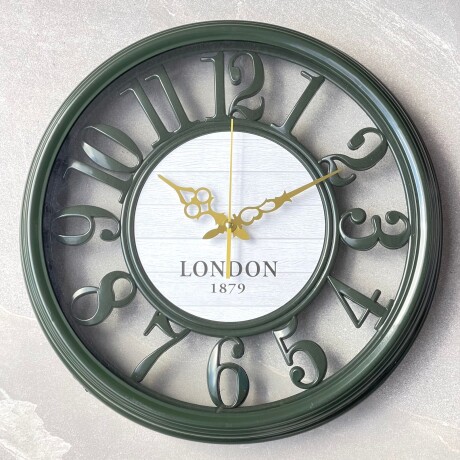 Reloj Pared Redondo London Green Ø 45cm Reloj Pared Redondo London Green Ø 45cm