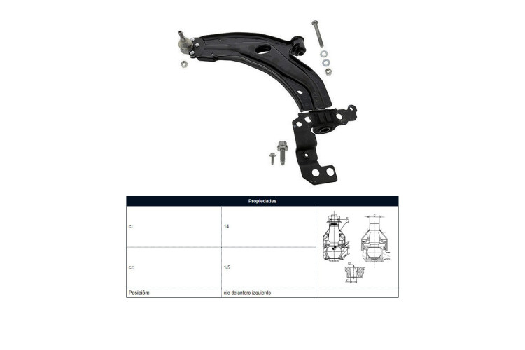 Parilla De Suspension Delantera Fiat Siena/Palio 97-25 Der/Izq Parilla De Suspension Delantera Fiat Siena/Palio 97-25 Der/Izq