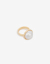 Anillos Medianos y Grandes Perla Anillo Con Perla - Dorado