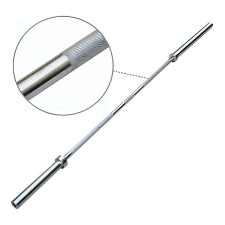 Barra Olímpica Maciza 2.20m +30kg Discos Pesas Expert Cmb001513