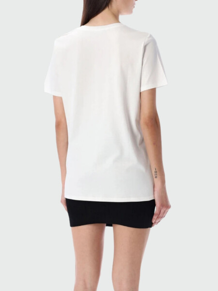 BALMAIN - Camiseta con estampado de Balmain Paris Blanco