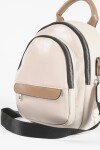 Mochila bandolera contraste beige