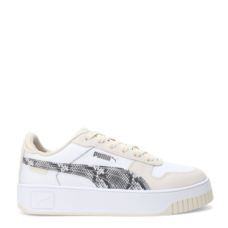Championes de Mujer Puma Carina Street Snake Chic Blanco - Beige - Negro