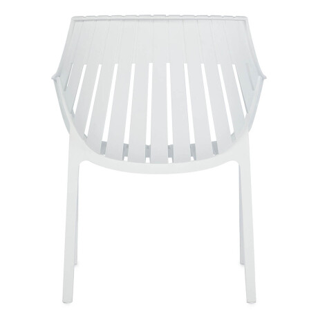 Silla Sillón Hilton Interior Exterior UV 150k Elegante Blanco