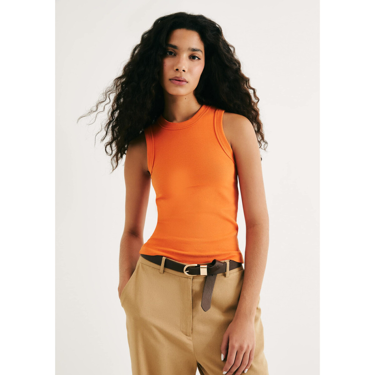 BLUSA SM FEM - LARANJA ESCURO 