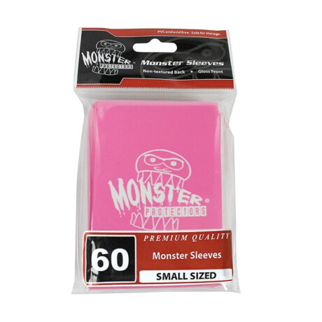 Monster Sleeves - 60 Japanesse Sleeves - Glossy Pink Monster Sleeves - 60 Japanesse Sleeves - Glossy Pink