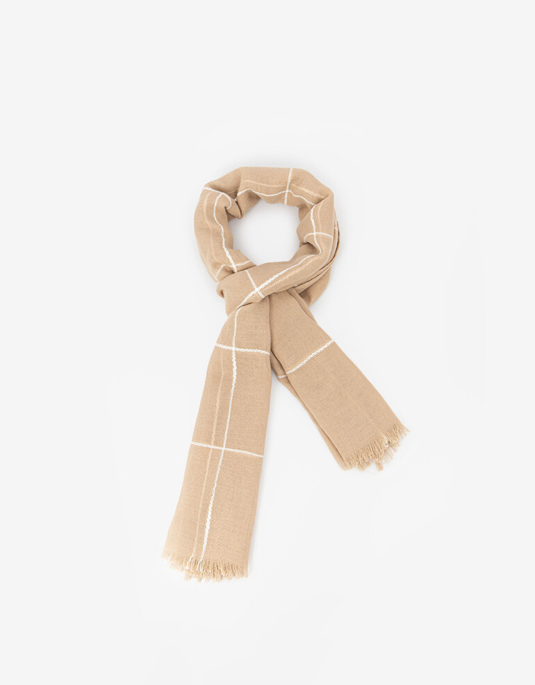 Pashminas Special Price Pashmina A Cuadros - Combinacion Bicolor