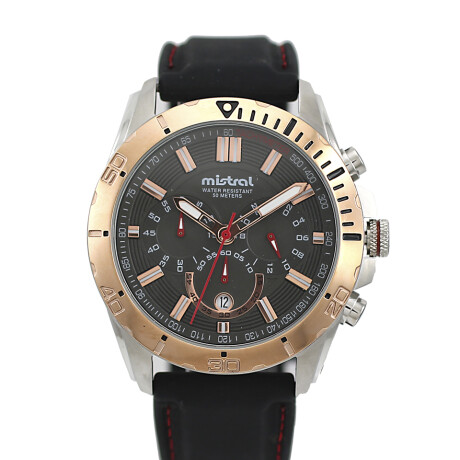 Reloj Mistral Deportivo Silicona Negro 0