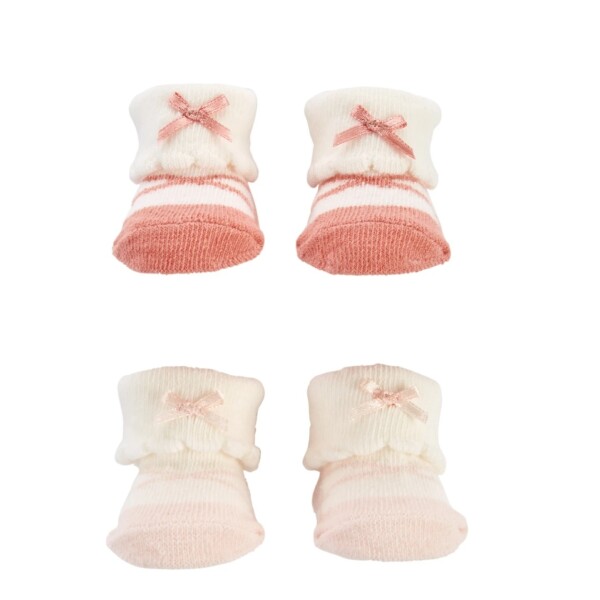 Pack x2 medias tipo escarpines CARTERS rosa