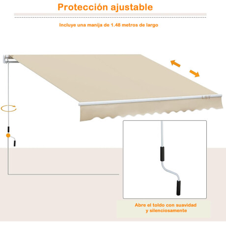 Toldo articulados de enrollar impermeable filtro UV de 200 x 150 cm Toldo articulados de enrollar impermeable filtro UV de 200 x 150 cm