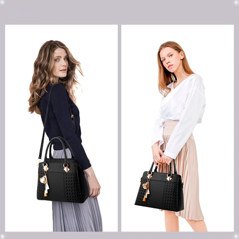 Bolso Cartera de Hombro y de Mano de Lujo Negro