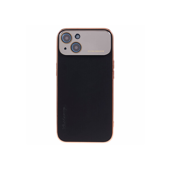 Protector iPhone 13/14 textura en cuero color negro Protector Iphone 13/14 Textura En Cuero Color Negro