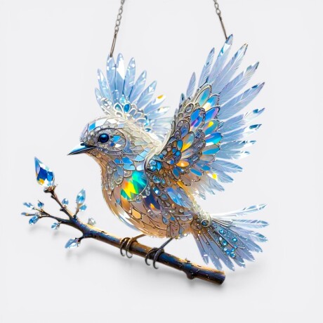 Colgante Decorativo Colibrí Imperial Celeste