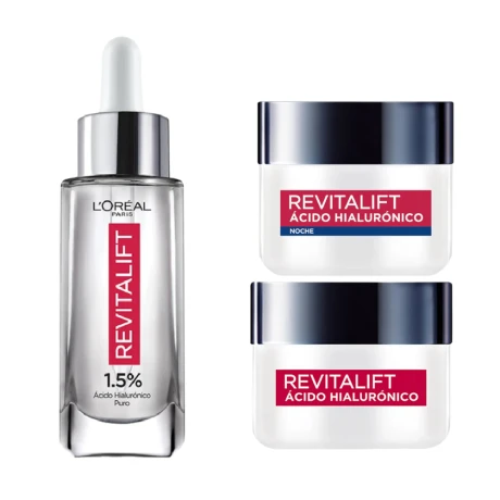 Pack L'Oréal Paris Revitalift Cremas Día Y Noche + Serum Pack L'Oréal Paris Revitalift Cremas Día Y Noche + Serum