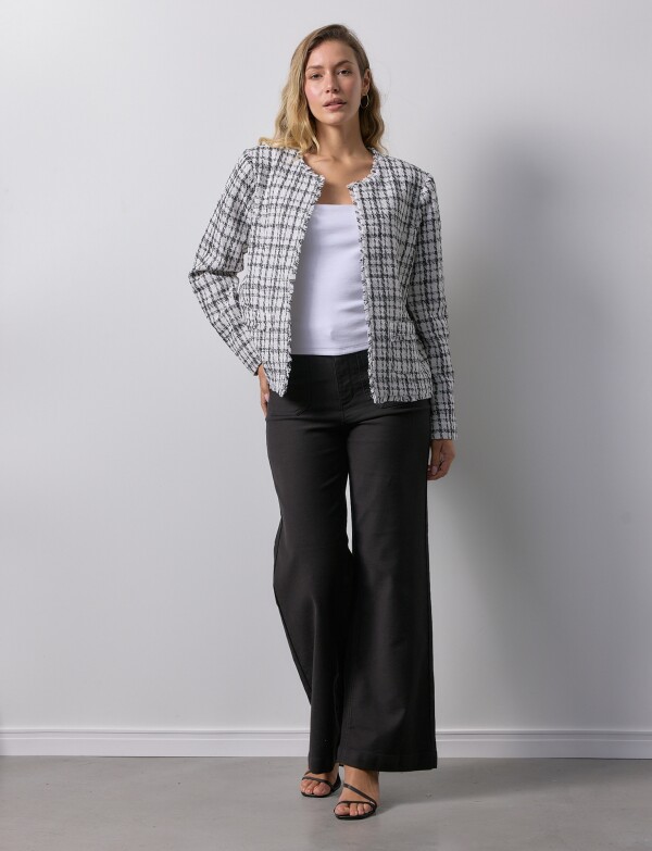 Chaqueta Tweed BLANCO/NEGRO