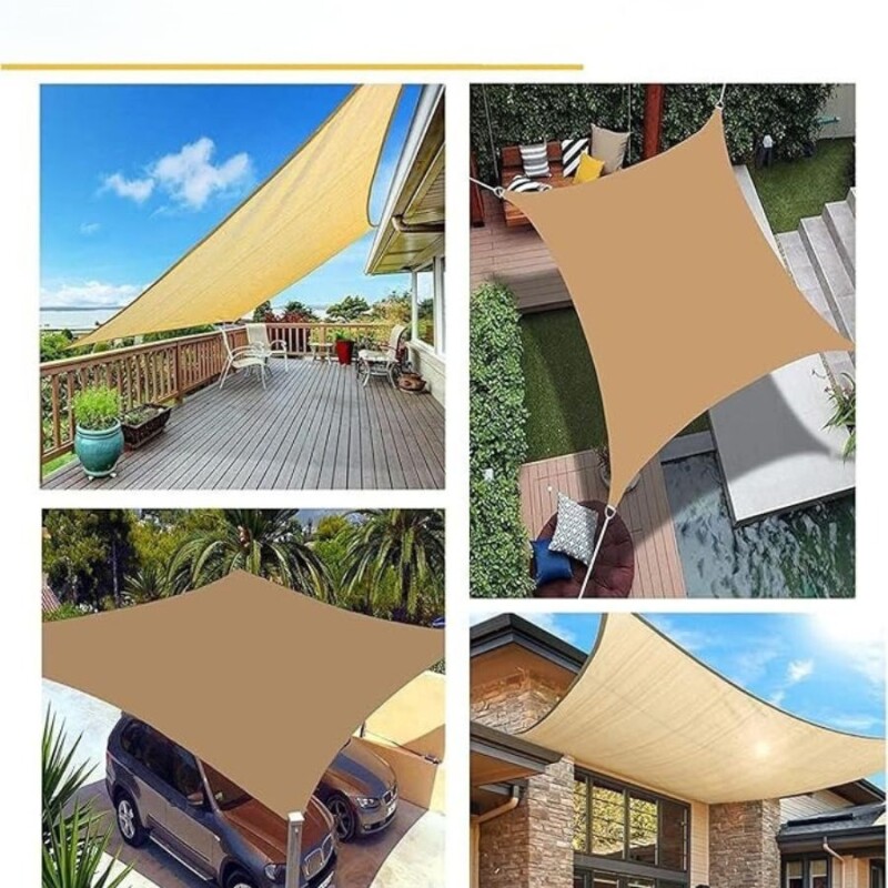 Toldo Vela Rectangular Impermeable con Filtro UV Toldo Vela Rectangular Impermeable con Filtro UV