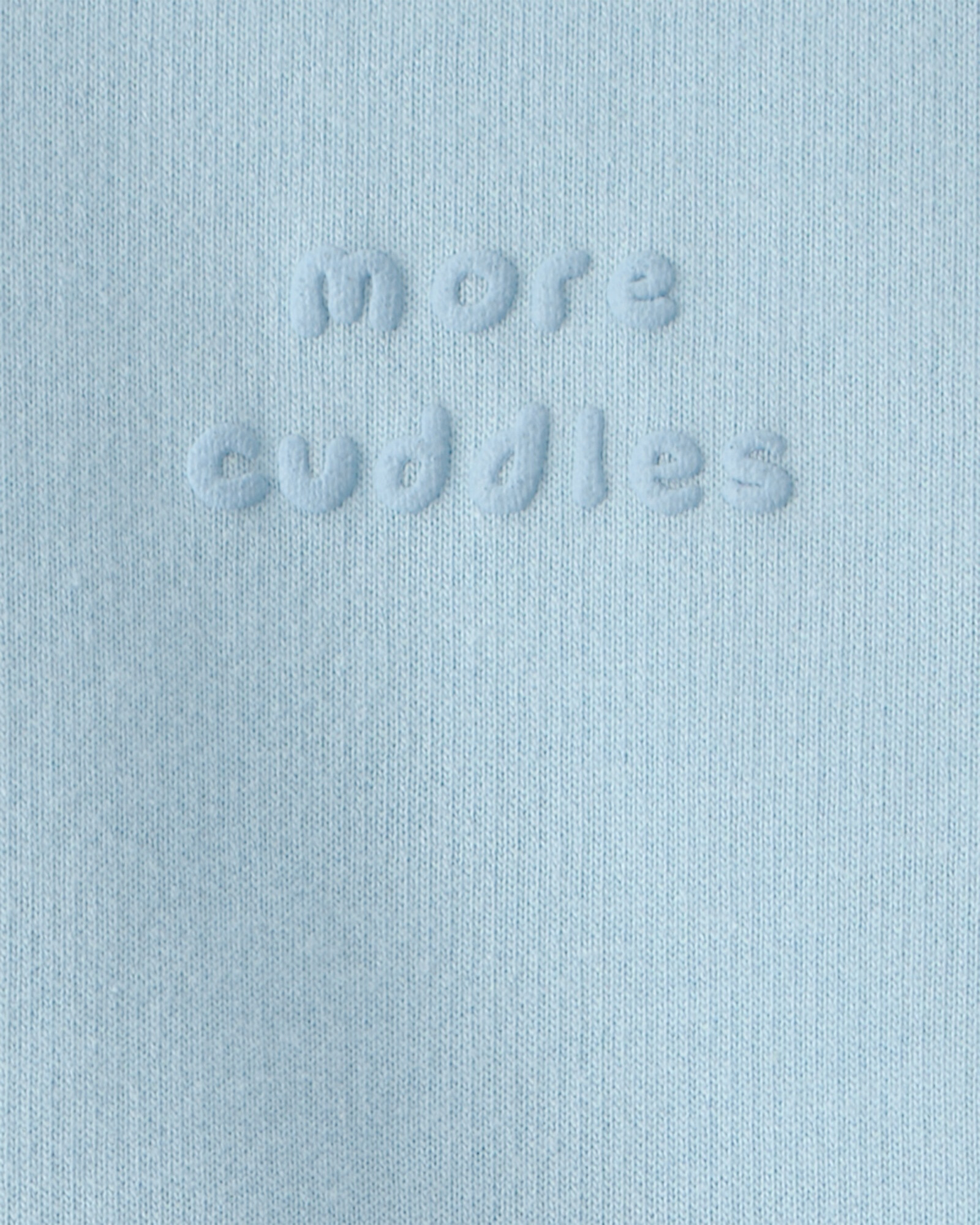 Buzo de algodón, azul, estampa more cuddles Sin color