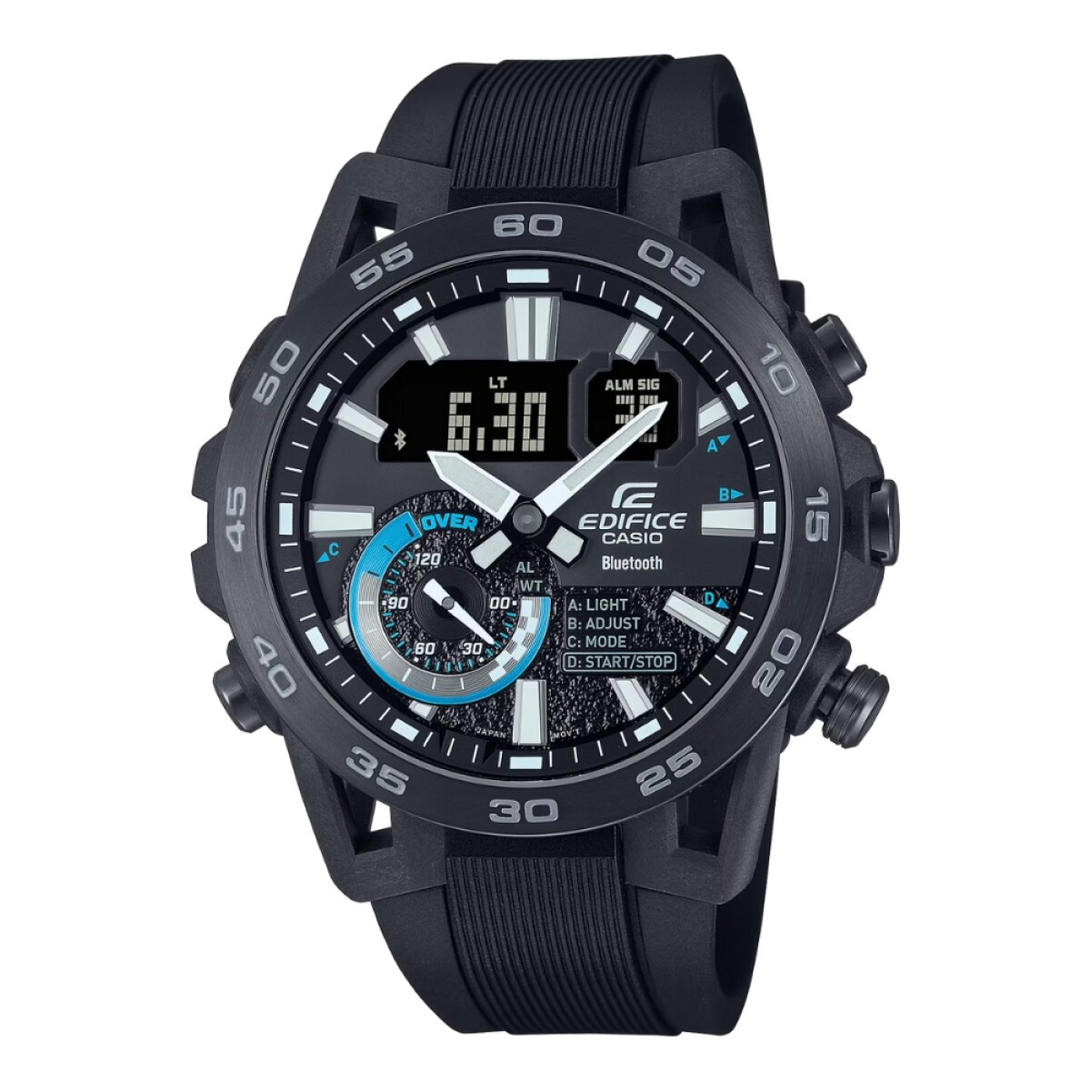 Reloj Casio Edifice Ecb-40pb-1adf Para Hombre Con Bluetooth Y Correa De Resina Negra 