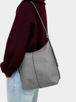 Bolso De Hombro Con Grabado Animal gris