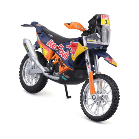 Motocicleta Bburago KTM 450 Rally 2019 (Dakar Rally) Escala 1:18 U