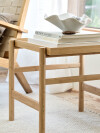 Mesa auxiliar STIGE 46×50 crema/natural Mesa auxiliar STIGE 46×50 crema/natural