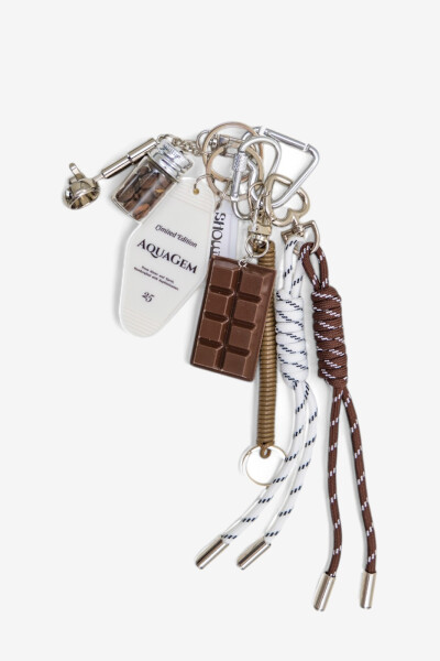 CHARM LLAVERO Marron