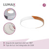 Plafon Techo Lumax Led Nórdico 40cm 24W con control remoto Blanco