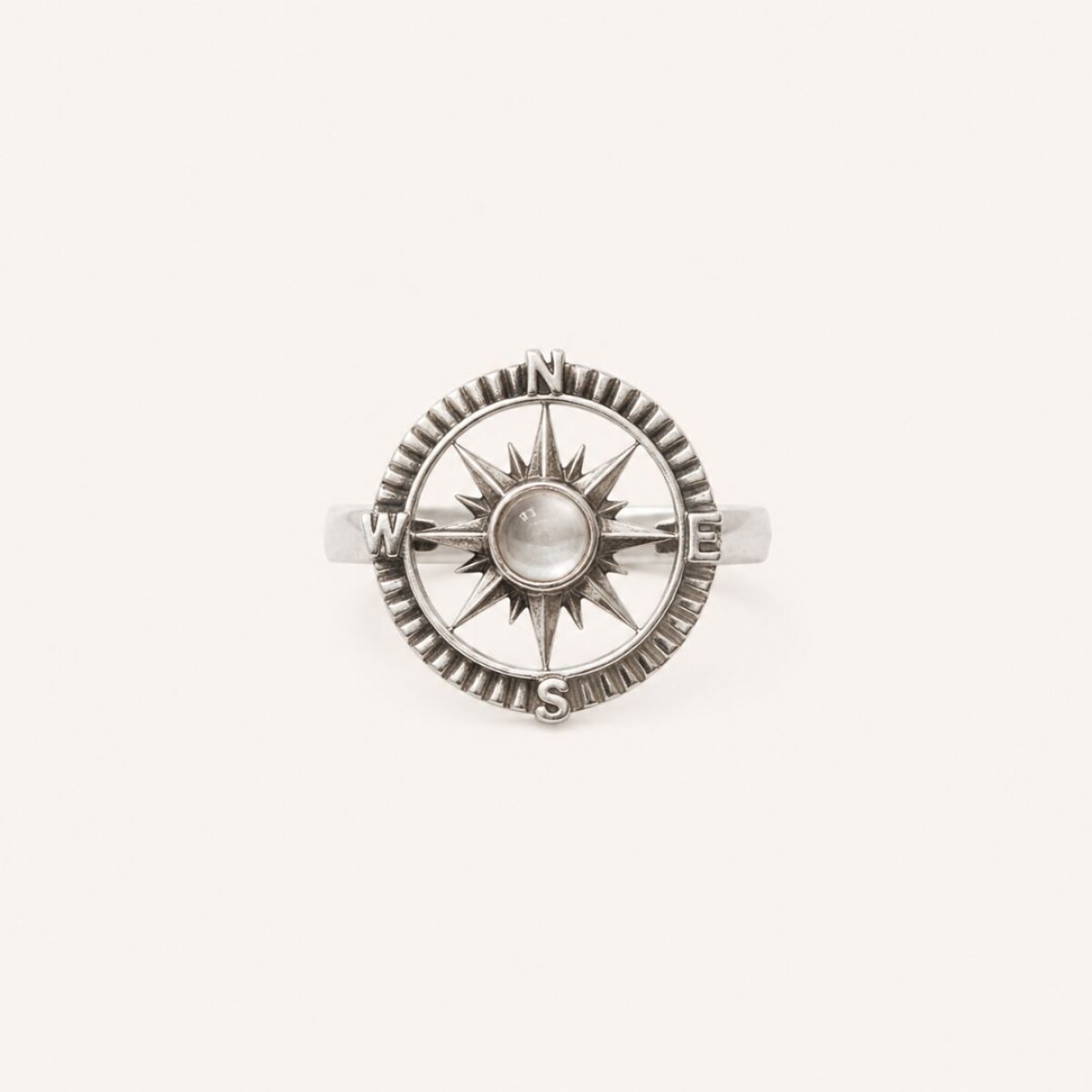 Anillo Rosa De Los Vientos - Plata 925 