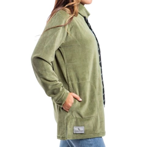 BUZO PLUSH S-XXL VERDE SAFA