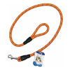 Correa Para Perro Largo Total 1.3 mts Refractaria NARANJA