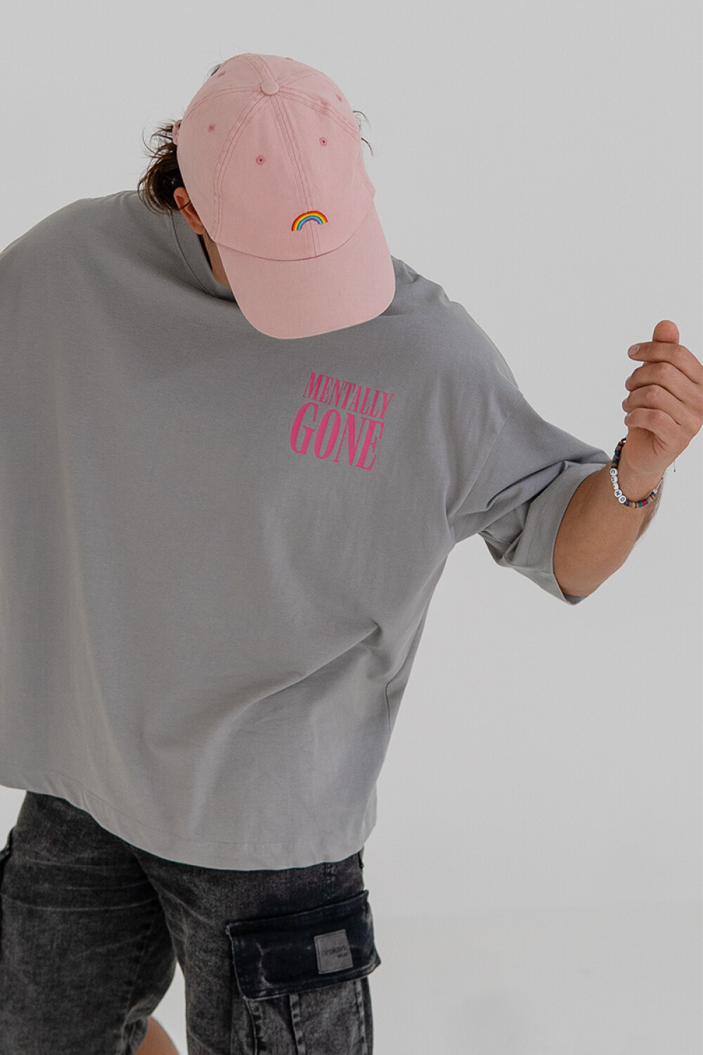 Remera Pulau Mentally Gone Gris