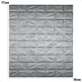 Revestimiento Paneles De Pared Autoadhesivos Ladrillo Plateado X20