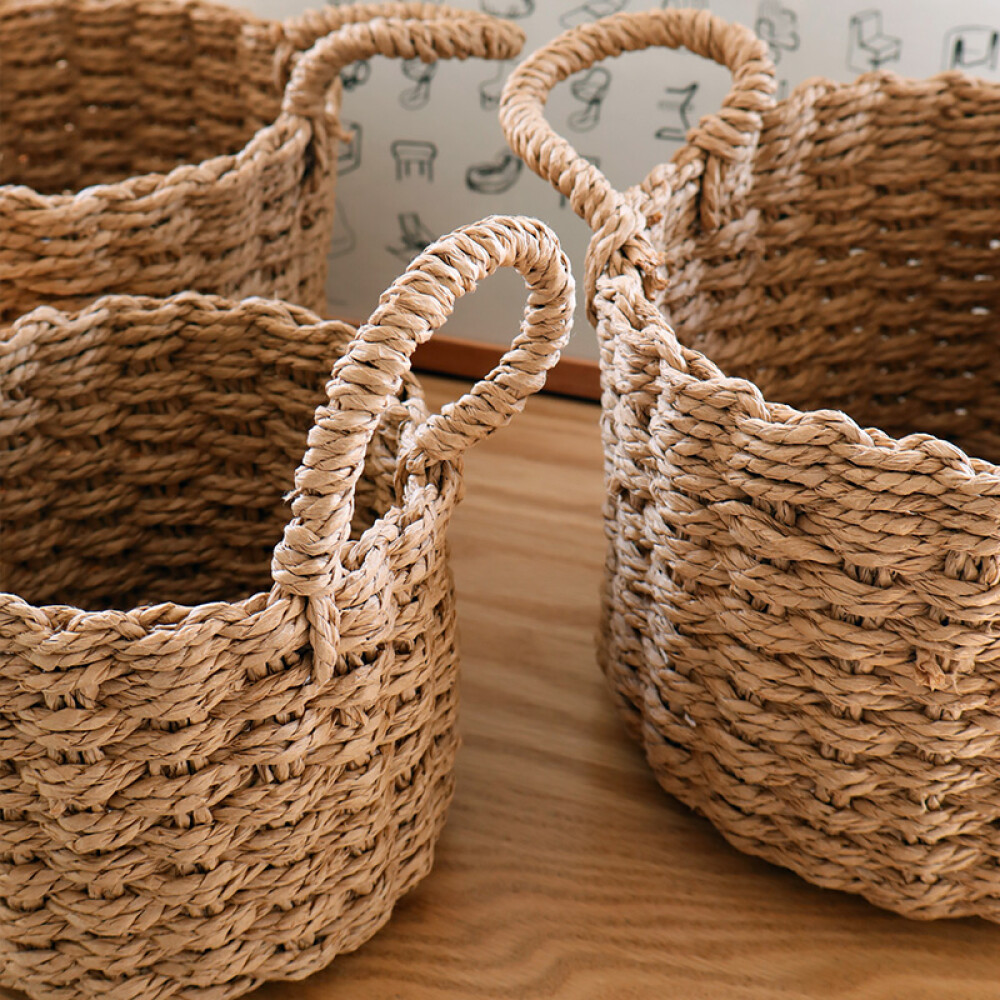 Canasto con asa l tres tamaños Canasto con asa l tres tamaños