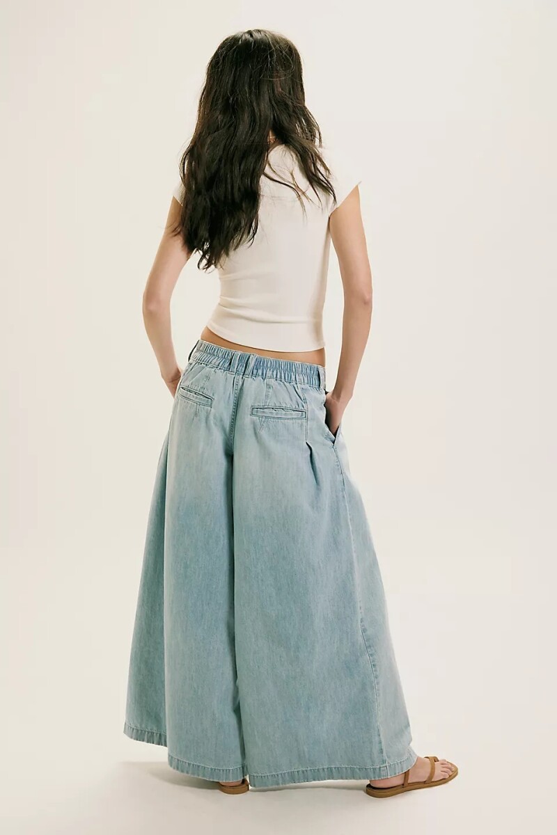 PANTALON WIDE SCOUT Celeste