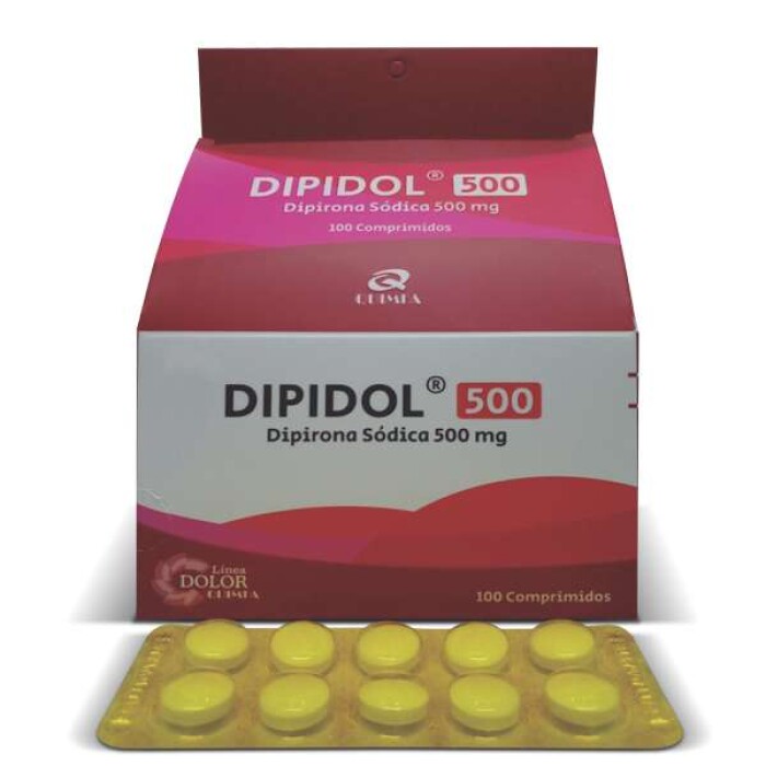 DIPIDOL DIPIRONA 500 MG. CJ X 100 COMP. única