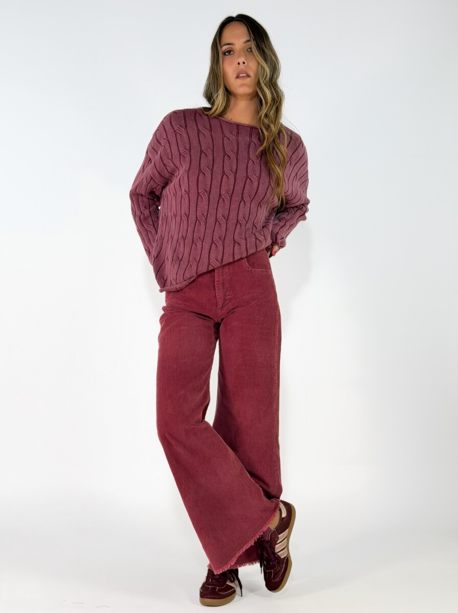PANTALON PANA LENNON - MAGENTA 