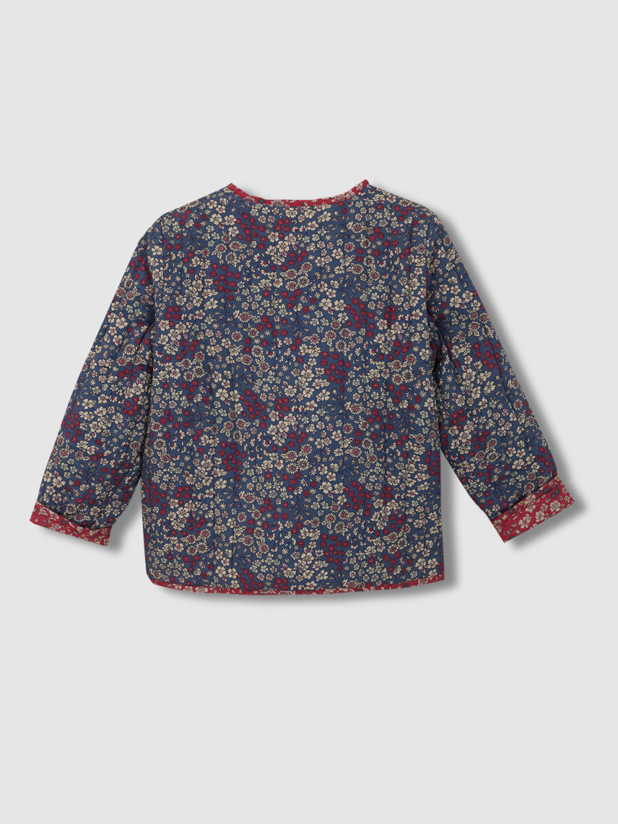Chaqueta Acolchada Reversible Azul Viejo