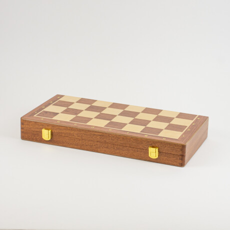 Juego De Mesa Ajedrez En Madera Tablero Y Piezas Sc