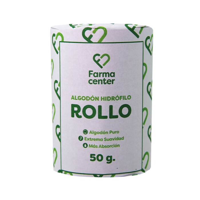 FARMACENTER ALGODON ROLLO UNID. X 50 GR. única