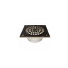 Rejilla bronce cromada con base reja 15x15 cm Rejilla Bronce Cromada Con Base Reja 15x15 Cm