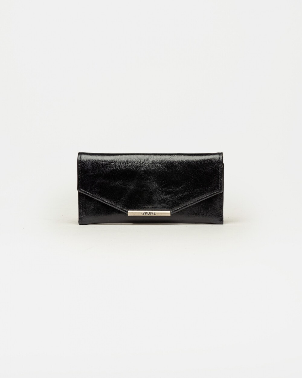 Billetera Luisa en cuero graneado Negro