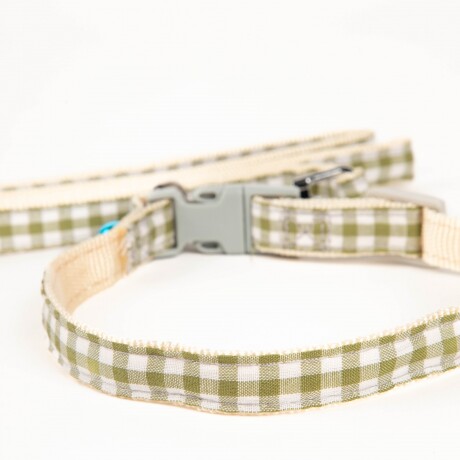 COLLAR Y CORREA DE PERRO VICHY VARIOS