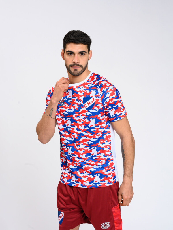 REMERA PRO TRAINING CAMO Nacional Hombre Blanco
