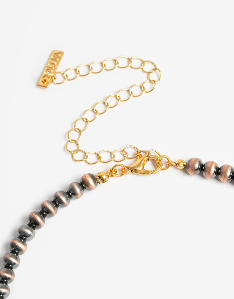 Collares Cortos Perla Collar Corto Perlas Y Multidijes - Dorado Oro Amarillo