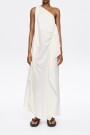 VESTIDO FRUNCIDO Blanco