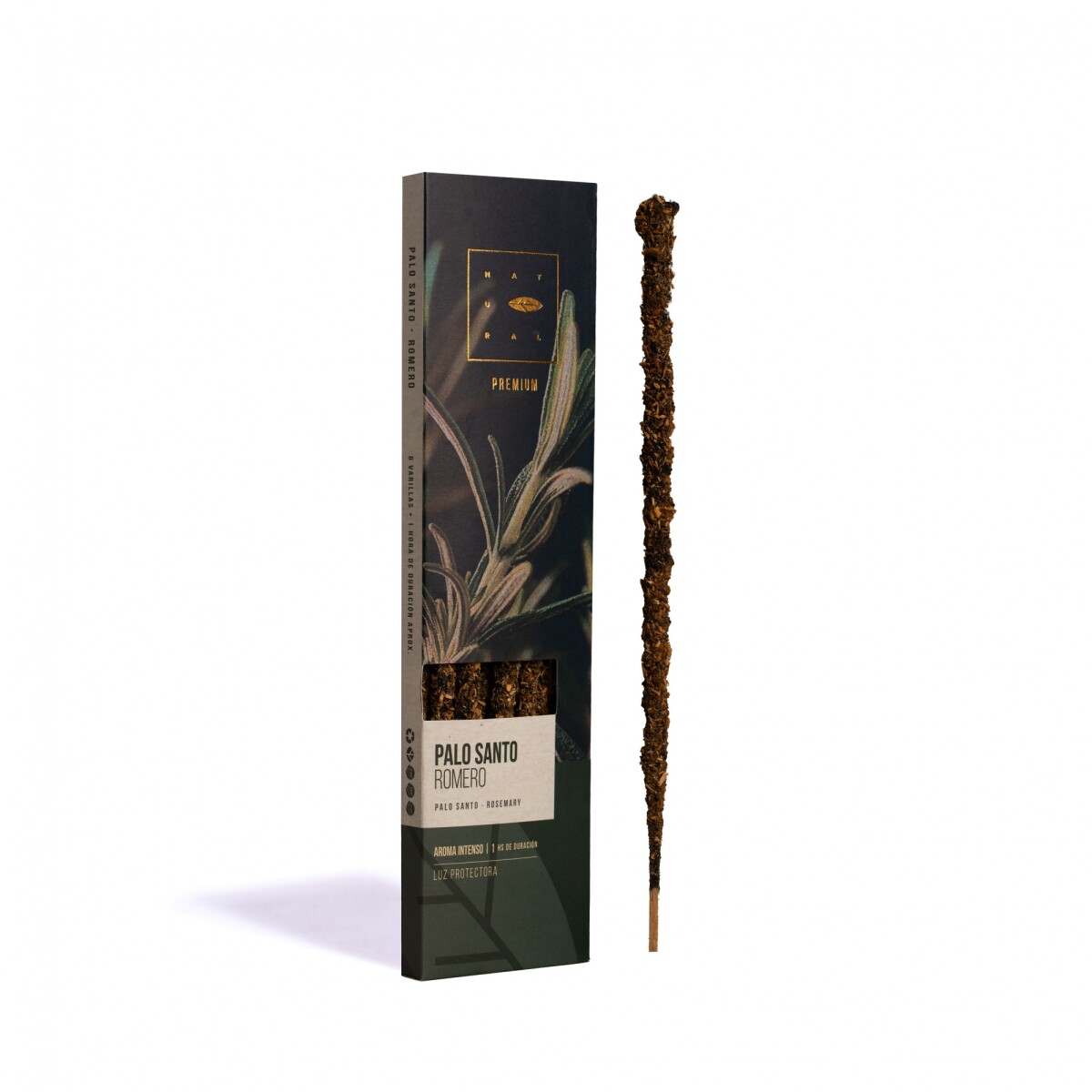 INCIENSO LINEA NATURAL PREMIUM HIERBAS X6 - Palo Santo/romero 