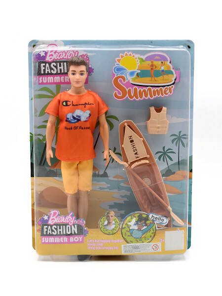 MUÑECO FASHION SUMMER BOY NARANJA